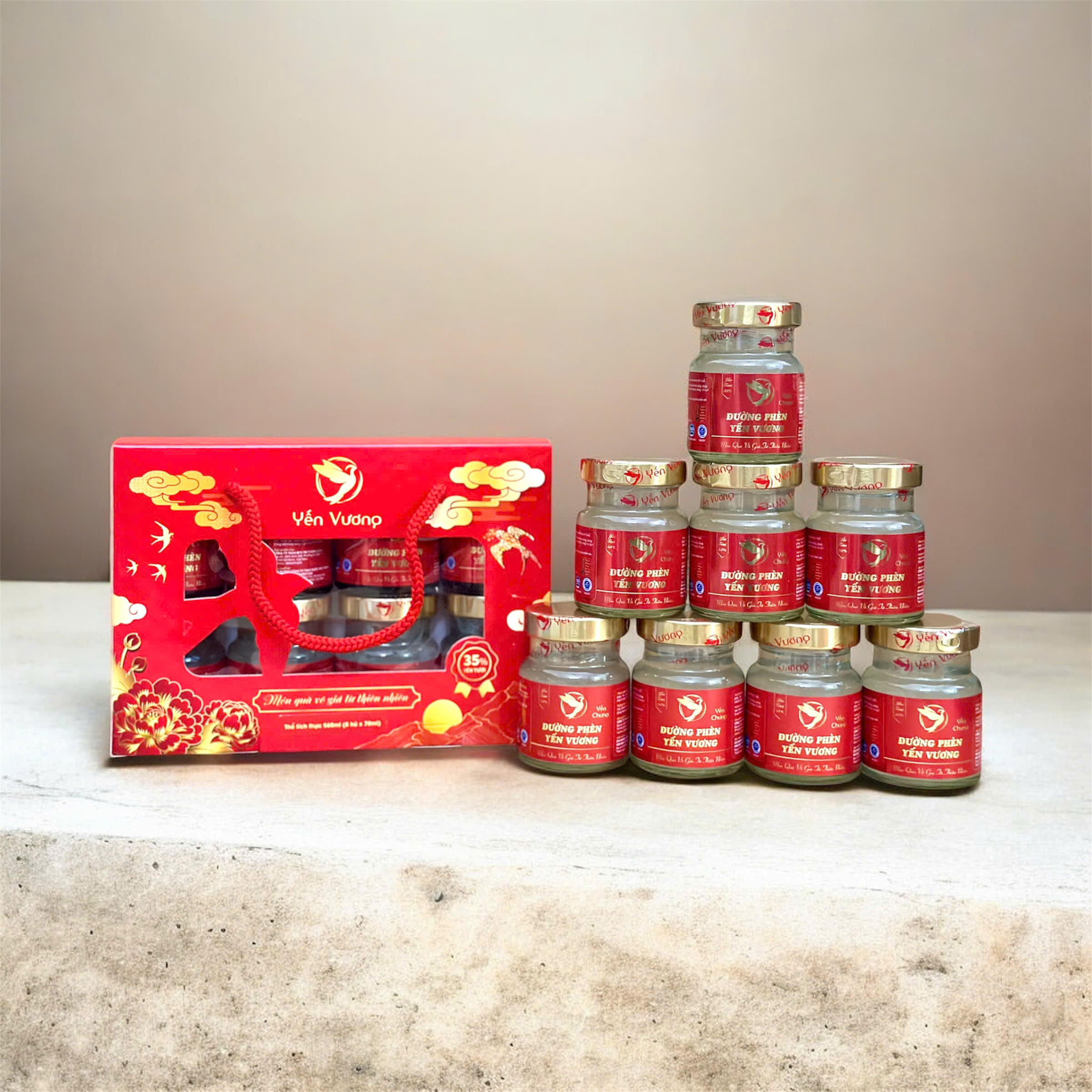 Lốc 8 hũ yến Vương 70ml Đường Phèn